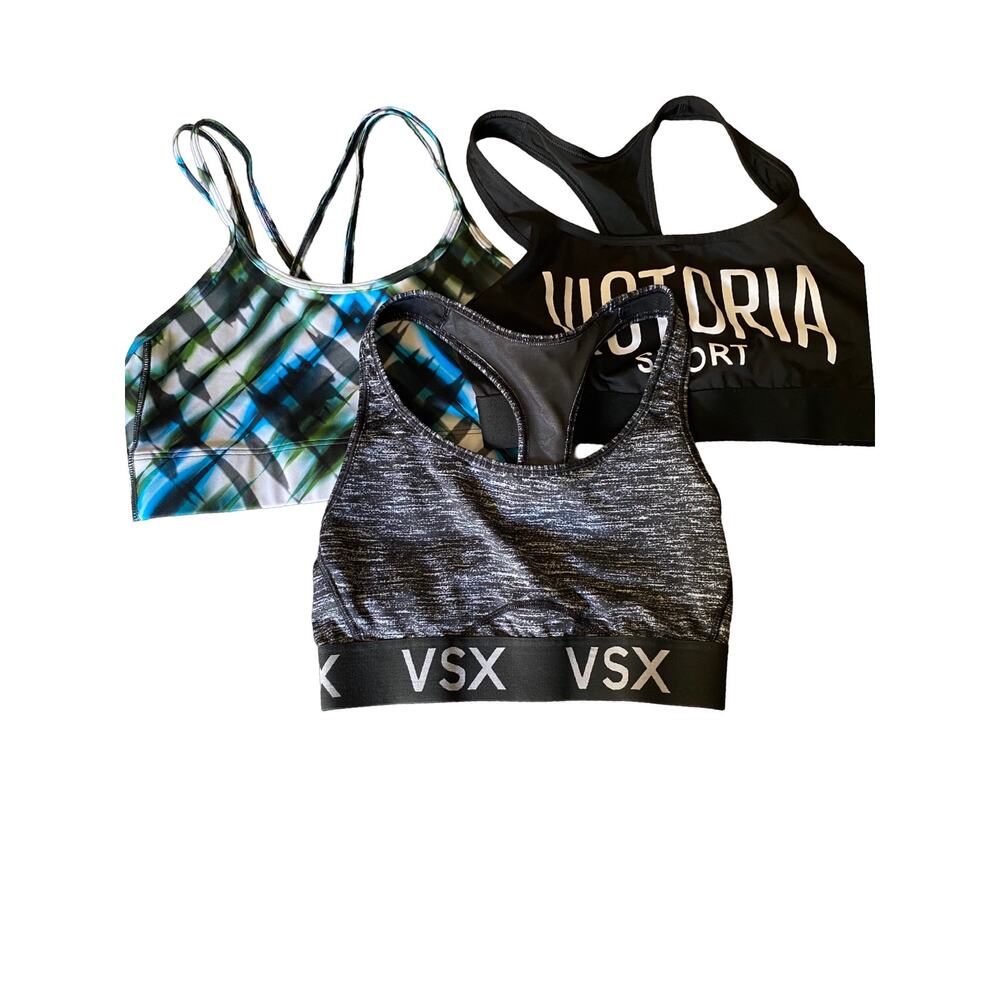 Victoria's Secret Lot of 3 Sports Bras Sz Sm (2589)‎